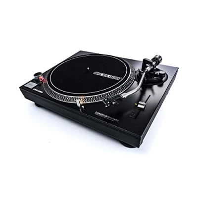 Abbildung von Reloop RP 1000 MK2 Riemenantrieb für DJ und HiFi, 33 1/3 &amp; 45 RPM, ausfahrbare Nadelbeleuchtung, präzisierter Pitch (+/ 10 %), schwarz