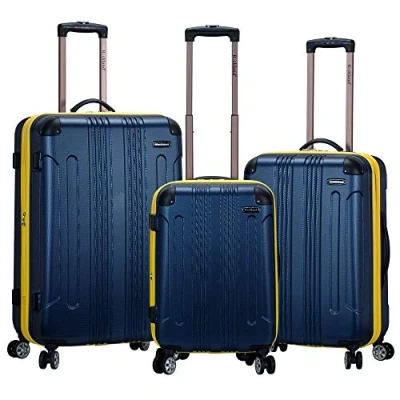 Abbildung von Rockland London Hartschalen Koffer mit Drehrad, Navy (Blau) F190 NAVY, 3 Piece Set (20/24/28)