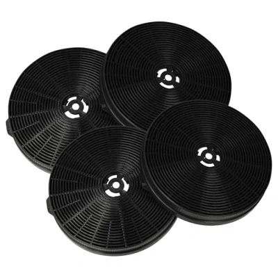 Abbildung von vhbw 4x Aktivkohlefilter Ersatz für KKT Kolbe K111 Dunstabzugshaube 17,5 cm