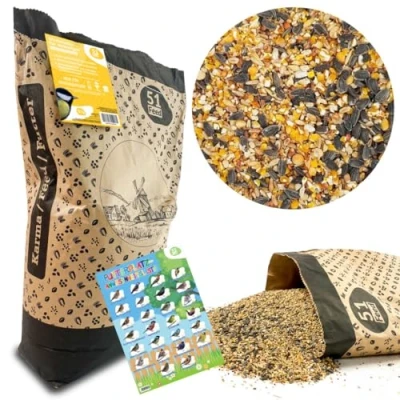 Abbildung von ARPON Premium Wildvogelfutter Vogelfutter für Wildvögel, ganzjährig Hochwertige Mischung aus verschiedenen Samen Wildvögel 10kg Energieriches Winterfutter Vögel mit erstklassigem Inhalt