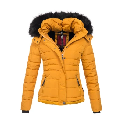Abbildung von Navahoo Stepp Kurzja Winterjacke, Damen, Größe: Large, Gelb