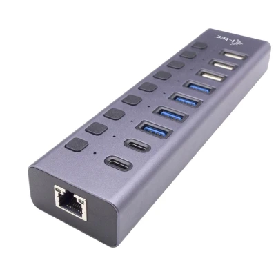 Abbildung von i Tec CACHARGEHUB9LAN USB Hub, Grau