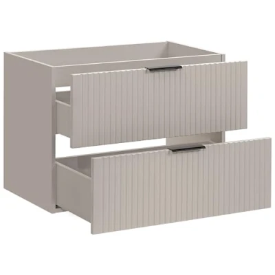 Abbildung von Lomadox Waschtisch ADELAIDE 56 CASHMERE, Waschtischunterschrank, 80cm breit, kaschmir mit gerillter Front