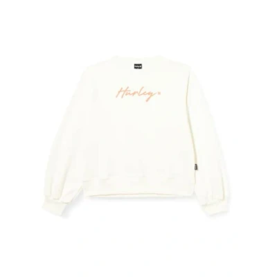 Abbildung von Hurley Damen Oceancare O&amp;o Script Crew Sweatshirt, Marshmallow, M EU