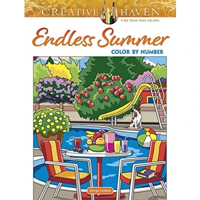 Abbildung von Creative Haven Endless Summer Color by Number (Creative Coloring Books)