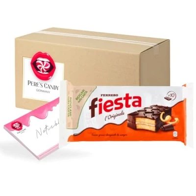 Abbildung von 3 x 360g Ferrero Fiesta Biskuitkuchen mit Geschenk von Pere&#039;s Candy