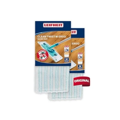 Abbildung von Leifheit 2er Set Wischbezug CLEAN TWIST M Ergo / POWER micro duo