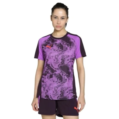Abbildung von Puma individualBLAZE Fußballtrikot Damen Mit Print Midnight Plum Größe: M