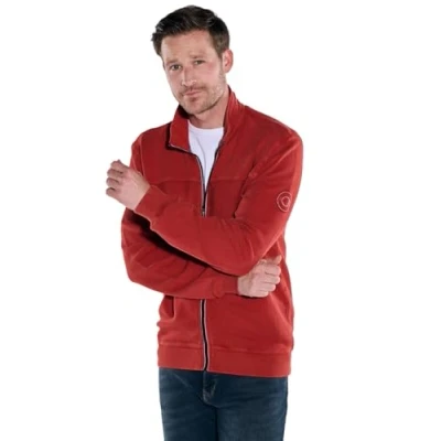 Abbildung von engbers Herren Sweatjacke Regular, 37295, Orange in Größe L