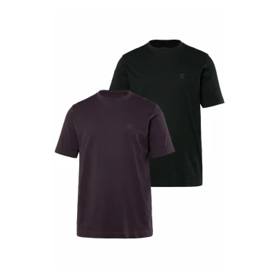 Abbildung von JP1880 Doppelpack Tshirt basic, Herren, Größe: 3XL, Dark violet