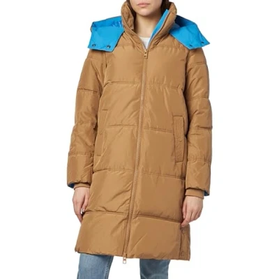 Abbildung von VERO MODA Damen VMDIANE Coat BOOS Mantel, Tigers Eye/Detail:French Blue, S