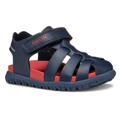 Abbildung von Geox Fusbetto Trekkingsandale für Kinder, Größe: 22, Navy Schuhe