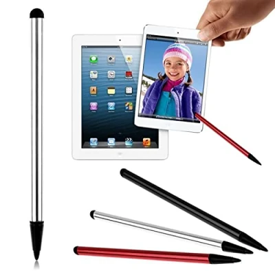 Abbildung von 3 Pack Kapazitiver und resistiver Stiftstift, universeller hochempfindlicher präziser Disc Tipps Touchscreen Stift, 2 in 1 Stift für iPhone iPad Samsung Tablet Phone PC