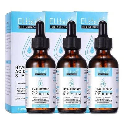 Abbildung von P Beauty Hyaluron serum Gesichtsserum mit Hyaluronsäure Anti Aging Hyaluronic Acid Gesichtspflege Aloe Vera Hautpflege Gesichts Bio &amp; Vegan Falten 3x60ml