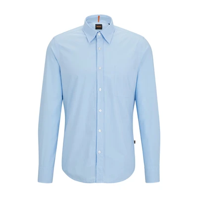 Abbildung von BOSS Relegant Hemd, Herren, Größe: Small, Open blue