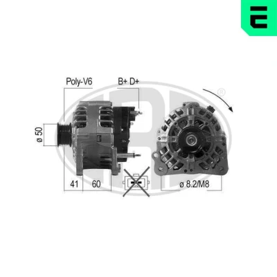Abbildung von ERA 210488A Lichtmaschine 14V 90A SKODA: Felicia 1 Pickup