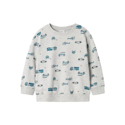 Abbildung von Name it Nmmtroy Sweatshirt für Kinder, Größe: 86, Light grey melange