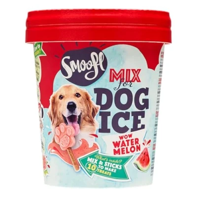 Abbildung von Smoofl Hundeeis, Premium Hundesnacks: EIS Fuer Hunde als Snack und zur Abkuehlung im Sommer gesunde Hundeleckerli mit erfrischender Wirkung, Hundeeis Sorte Wassermelone