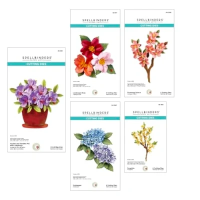 Abbildung von Spellbinders Susan Tierney Cockburn BD 0865 Nature&#039;s Botanical Garden Stanzschablonen Set aus der Kollektion