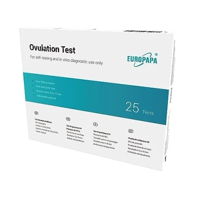 Abbildung von EUROPAPA Fruchtbarkeitstracker Ovulationstest für Eisprung, 25 stk tlg., Frauen mIU/mL Empfindlichkeit, Fruchtbarkeitstest