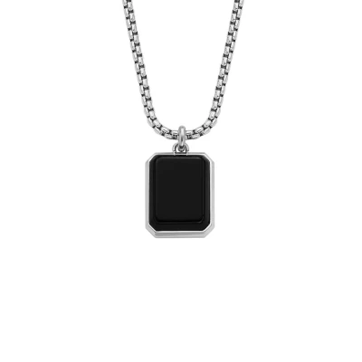 Abbildung von Fossil Halskette silvercoloured, Herren, Größe: One Size, Silver/coloured
