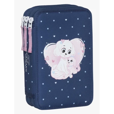 Abbildung von Beckmann Stifteetui Dreifach, Pet Friends Blue