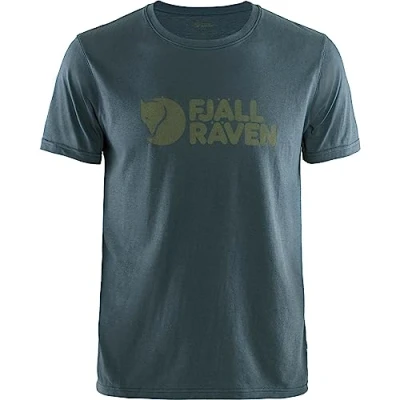 Abbildung von Fjallraven Herren Logo T shirt M Shirt, Marineblau, XL EU
