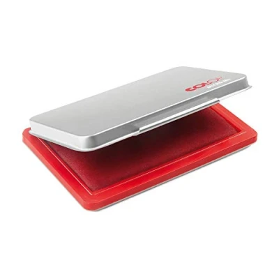 Abbildung von COLOP Stempelkissen Micro M1 rot, mit Metallgehäuse, 50 x 90 mm
