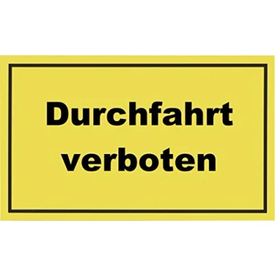 Abbildung von Metafranc Hinweisschild &quot;Durchfahrt verboten&quot; 300 x 200 mm /Beschilderung /Infoschild /Verbotsschild /Durchfahrtsverbot /Privatgrundstück /Grundstückskennzeichnung /Gewerbekennzeichnung / 500370