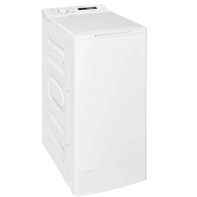 Abbildung von Exquisit Waschmaschine 7,5kg, Toplader, schmal, Energieklasse A, 1200 U/Min, Startzeitvorwahl, Kurzprogramm, LTO1207 030A weiss