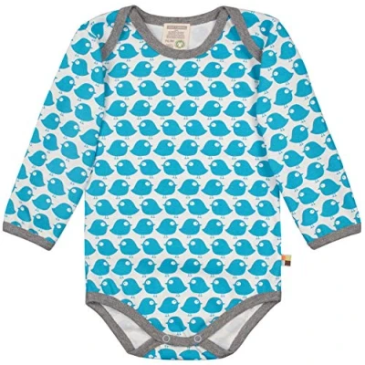 Abbildung von loud + proud Unisex Baby Body Langarm aus Bio Baumwolle, GOTS zertifiziert Spieler,, per pack Blau (Petrol pe), 74/80 (Herstellergröße: 74/80)