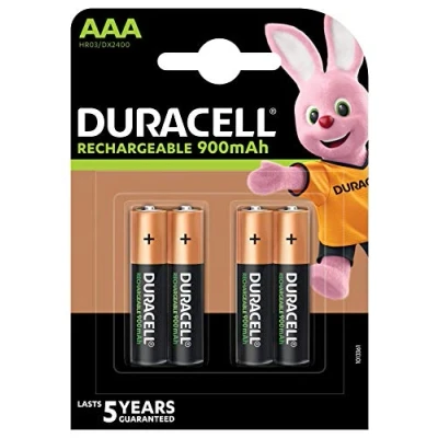 Abbildung von Duracell 5000394203822 Stay Charged Nimh AAA 900 mAh, 4 Stück