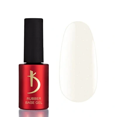 Abbildung von K Professional Rubber Base Gel Coat Milky Opal Shimmer UV Nagellack Unterlack Nägel Milchig Glänzend LED
