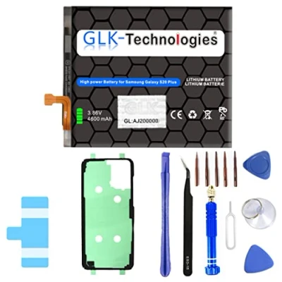 Abbildung von High Power Ersatzakku kompatibel mit Samsung Galaxy S20+ Plus 4G/5G GLK Technologies Battery accu 4600 mAh Akku inkl. Profi Werkzeug Set Kit NUE