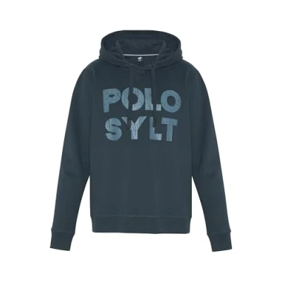 Abbildung von Polo Sylt Logolook Kapuzenpullover, Herren, Größe: Large, Total eclipse