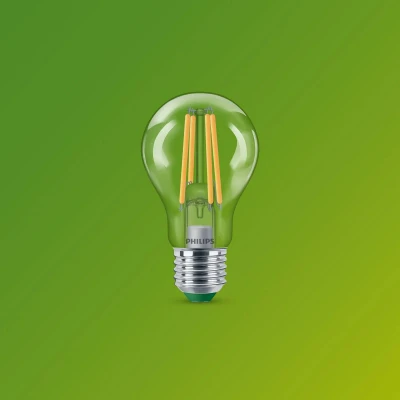 Abbildung von Philips E27 LED Lampe A60 4W 840lm 2700K Filament 6er Pack