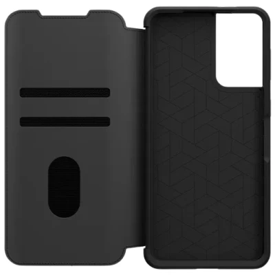 Abbildung von Otterbox Strada Leder Book Case Schwarz Samsung Galaxy S21+ 5G
