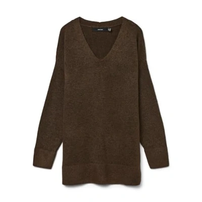 Abbildung von Vero Moda Filuca Vneck GA NOOS Strickpullover, Damen, Größe: Large, Pinecone