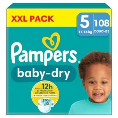 Abbildung von Pampers Baby Dry Windeln Größe 5 11 16 kg 108er Pack