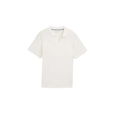 Abbildung von TOM Tailor MIT Struktur Poloshirt, Herren, Größe: Medium, Off white