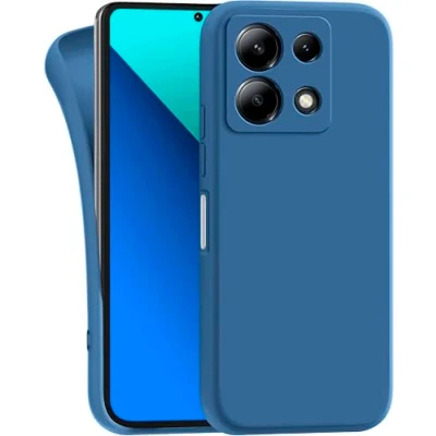 Abbildung von MyGadget Hülle kompatibel mit Xiaomi Redmi Note 13 5G robuste Handyhülle TPU Case Slim Silikonhülle Back Cover Kratzfest Schutzhülle Matt Dunkelblau