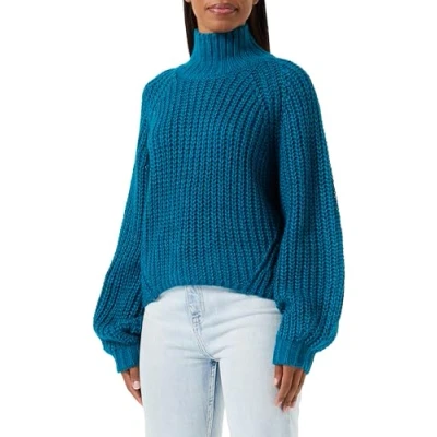 Abbildung von JJXX Kelvy Chunk Strickpullover, Damen, Größe: XL, Deep lagoon