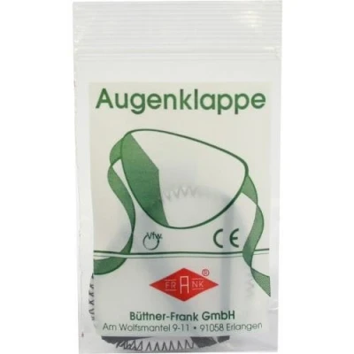 Abbildung von Augenklappe mit Gummiband schwarz 1 St