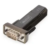 Abbildung von DIGITUS USB auf Seriell Adapter RS232 Konverter 2.0 Typ A zu DSUB 9M FTDI FT232RL Chipsatz Inkl. 80 cm Kabel