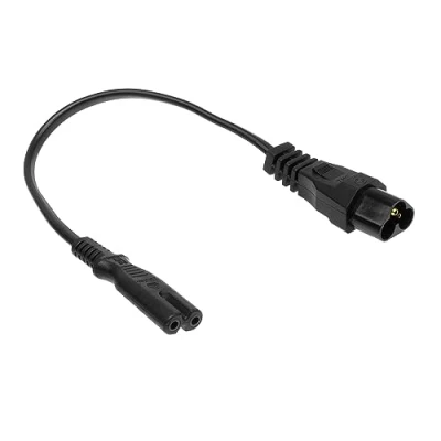 Abbildung von ACT C6 auf C7 Stromkabel 0,2m, Stecker 3 Polig Buchse Netzkabel Figur 8 AK5249