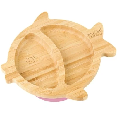 Abbildung von bamboo Baby Kleinkind Saugnapf mit Fischmotiv