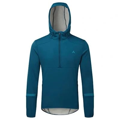 Abbildung von Altura Herren Grid Softshell Thermo Reflektorjacke, halber Reißverschluss, Blau/Grau, Größe 3XL