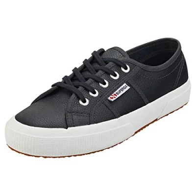 Abbildung von Superga 2750 Leder Herren Blau Navy Turnschuhe