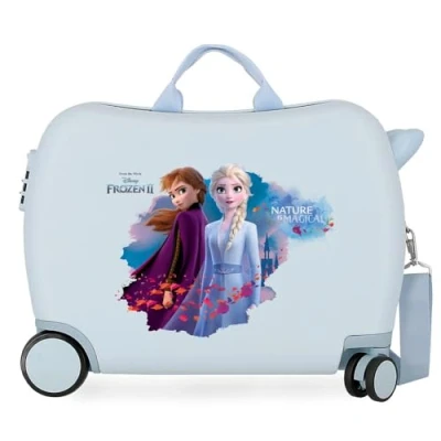 Abbildung von Disney Frozen Die Eiskönigin Nature is magical Kinder Koffer Blau 50x39x20 cms Hartschalen ABS Kombinationsschloss 34L 2,1Kgs 4 Räder Handgepäck