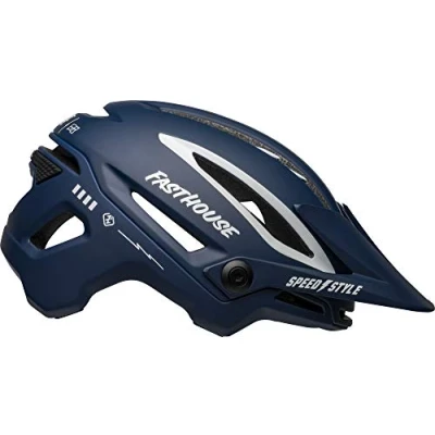 Abbildung von Bell Bike Unisex Erwachsene SIXER Fahrradhelme, Mt/Gls Blue/White Fasthouse, L